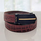 FULL GRAIN LEATHER Men's Cool Combo Croc Black and Brown