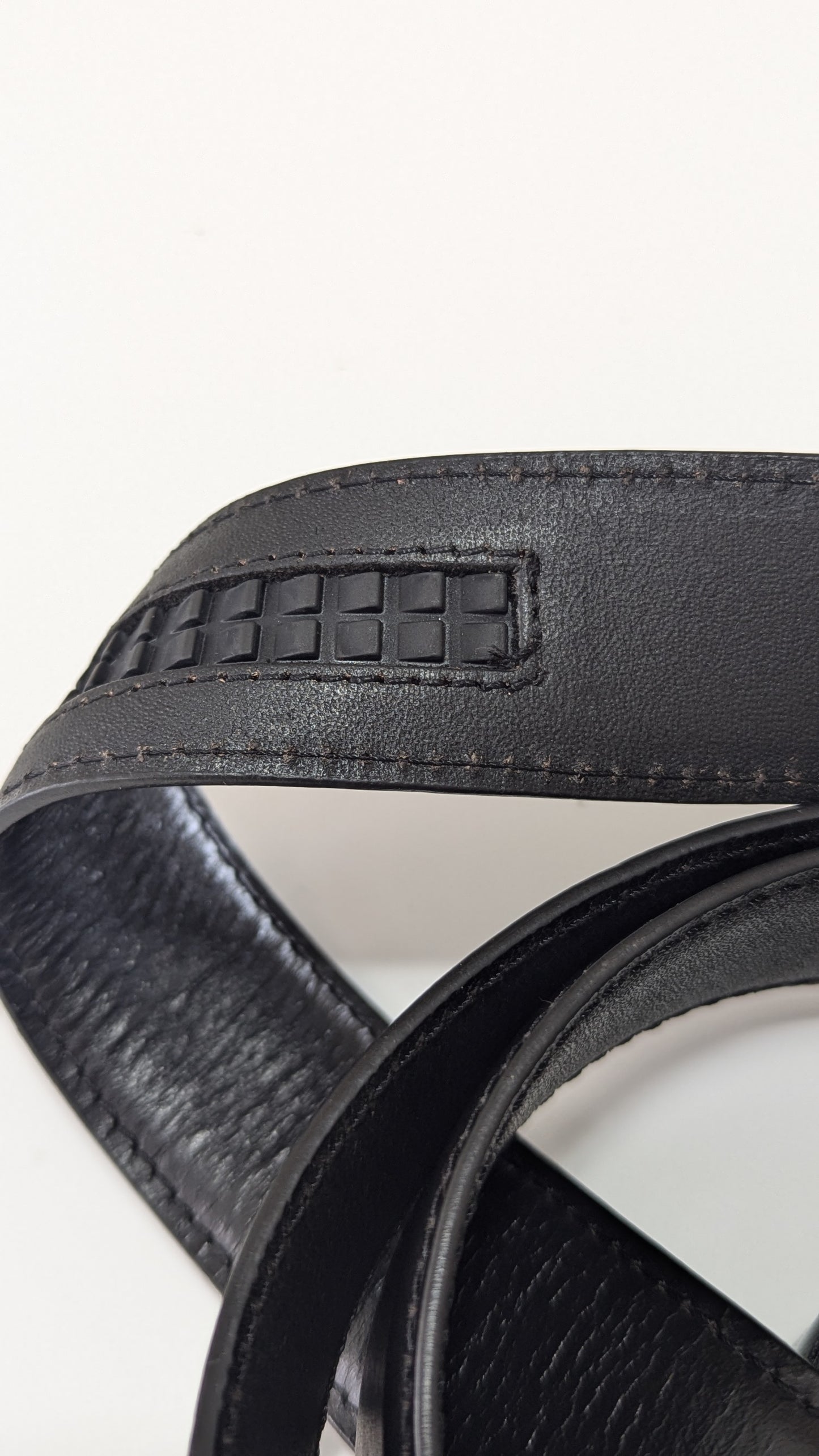 Full Grain Leather 'Plain Black' IPLBL4