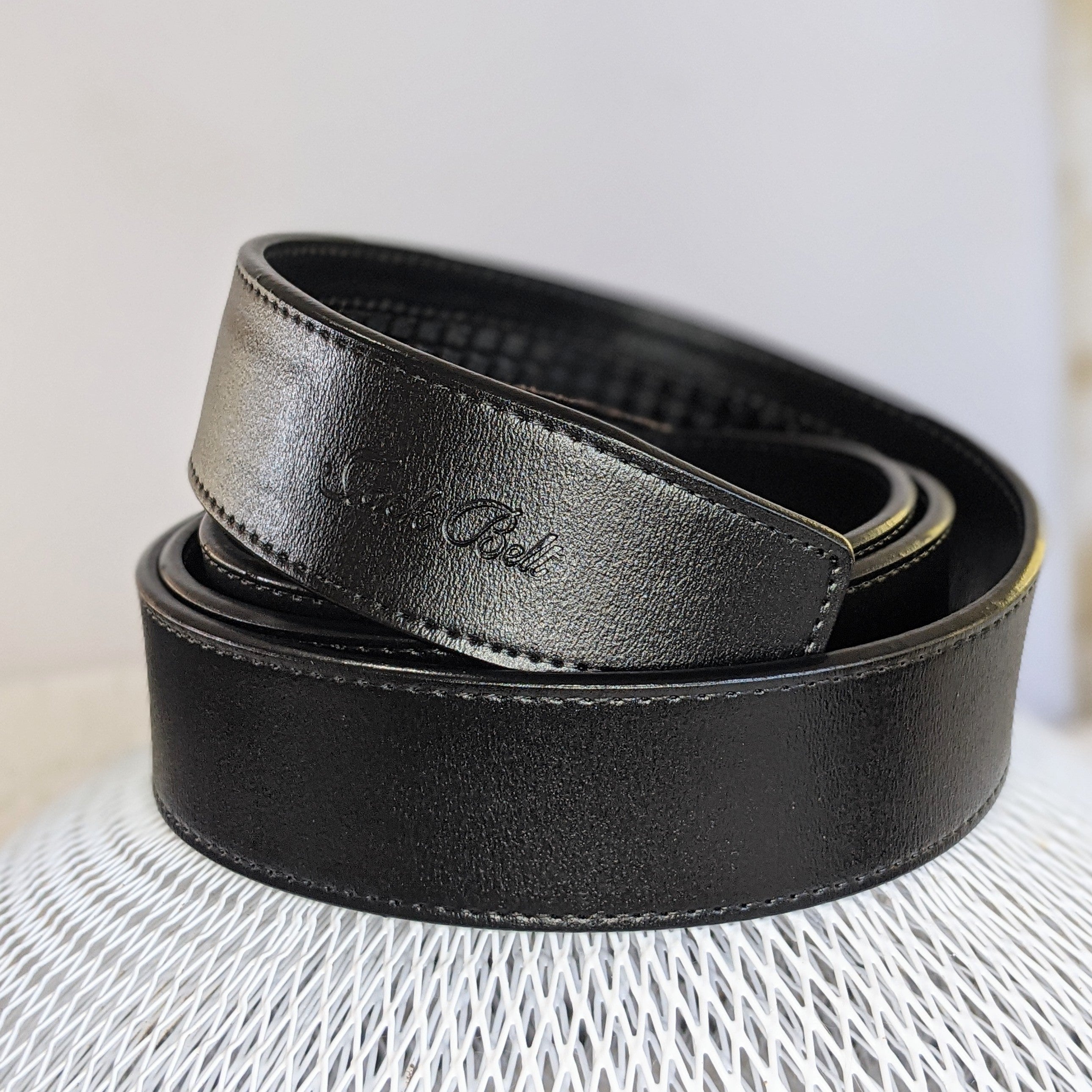 Genuine leather 'Plain Black' PLBL – Jackoz
